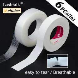 Lashtalk Eyelash Extension Tape Makeup Tool 6 PCs Breathable Anti-allergy Easy to Tear Micropore Professional False Fake Lashes