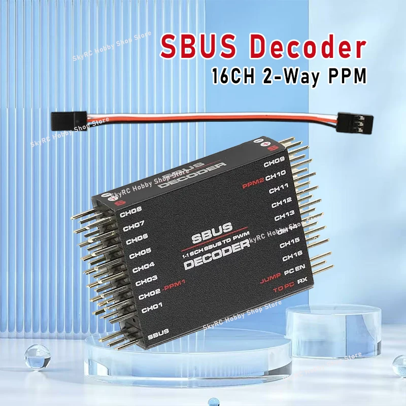 SBUS to PWM/PPM Decoder - 16CH 2-Way PPM Converter DIY Kit for Futaba Frsky RC Receiver Part