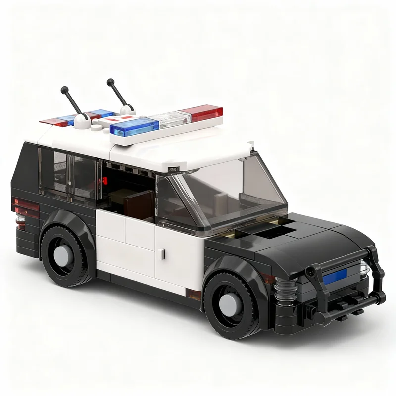 187ピース-moc-シンプルsuv-ポリスバージョン-車モデル-おもちゃ-組み立てブロック-アーキテクチャ-クリスマスギフトアイデア-ブロック-キッズ-diy-組み立て