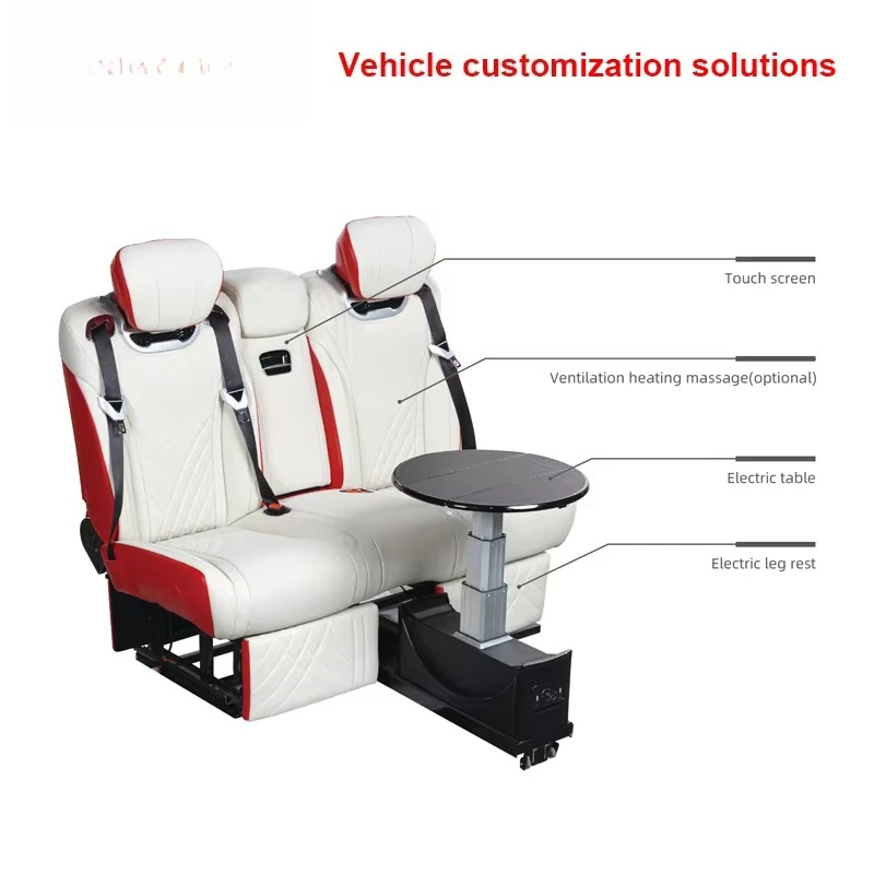 Custom VIP Van Rear Leather Car Seats Luxury Business Captain Chair for Alphard Sprinter Hiace