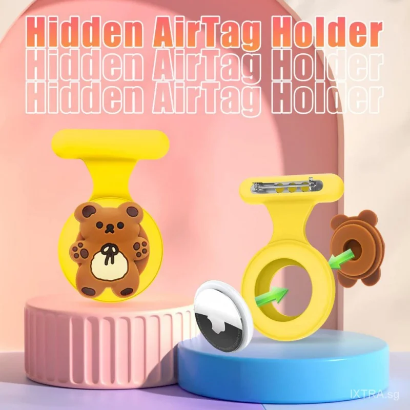 Airtag Hidden chủ cho trẻ em, Hidden trường hợp Trâm Pin Vòng đeo tay, Vòng Cổ, xem ban nhạc, dây đeo cổ tay GPS thẻ phụ kiện cho cô gái