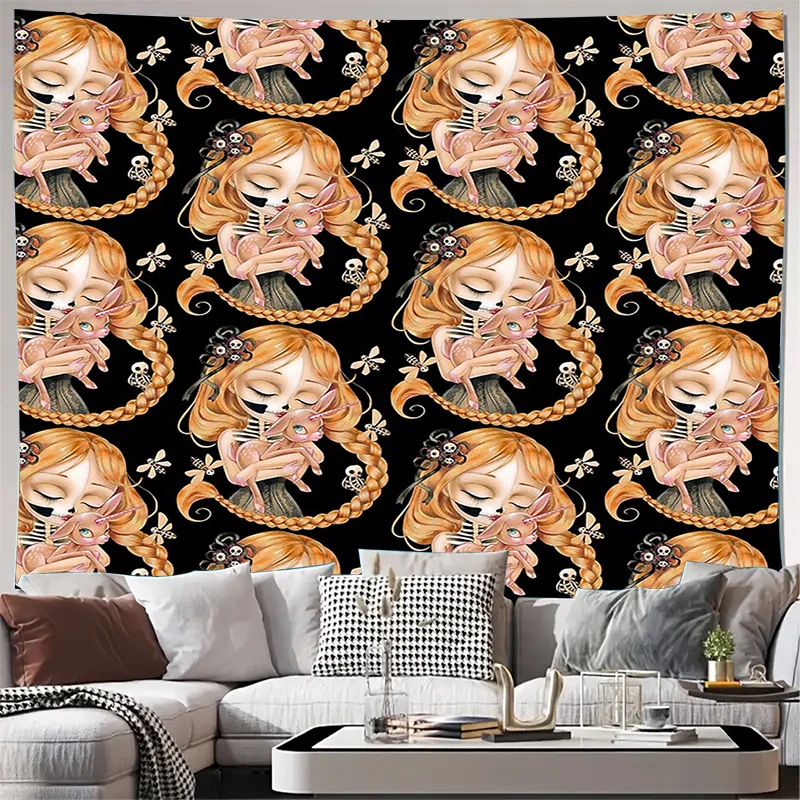 

Аниме Гобелен Настенный Японский Эстетический Декор Комнаты Манга Арт Домашний Декор Спальня Общежитие Настенный Декор Японский Стиль Настенное Искусство