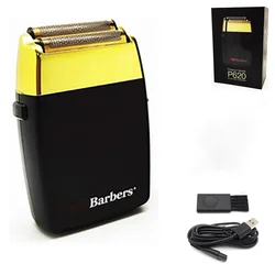 New Pop Barbers P620 11000 RPM 7W Professional Electric Men's Beard Trimmer Double Foil Shaver Electric Shaver USB Hair Clipper