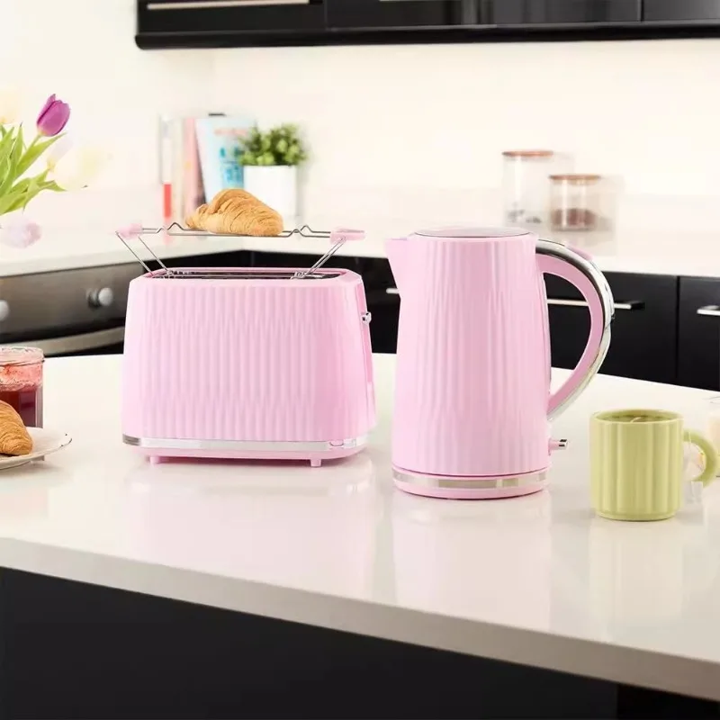 High-value pink series, retro fashion electric kettle, breakfast bread machine
