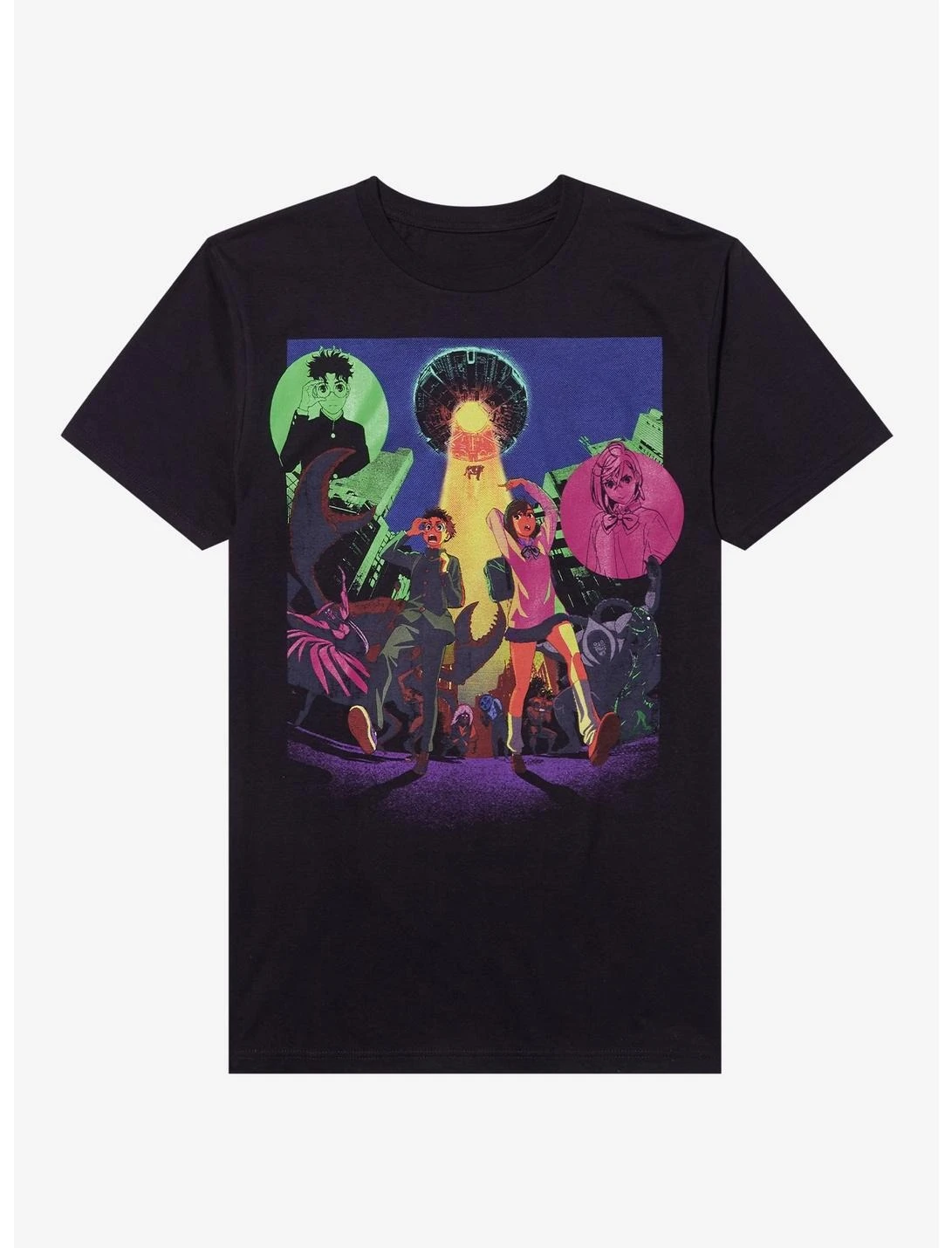 

Dandadan Poster Duo Graphic Printing Summer Luxury Brand Cotton Men's and Women's T-Shirts Short Sleeves Street Fashion Clothing