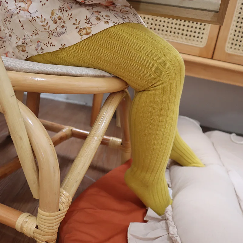 Pantimedias de algodón para niños y niñas de 0 a 4 años, 9 colores, primavera, Otoño e Invierno