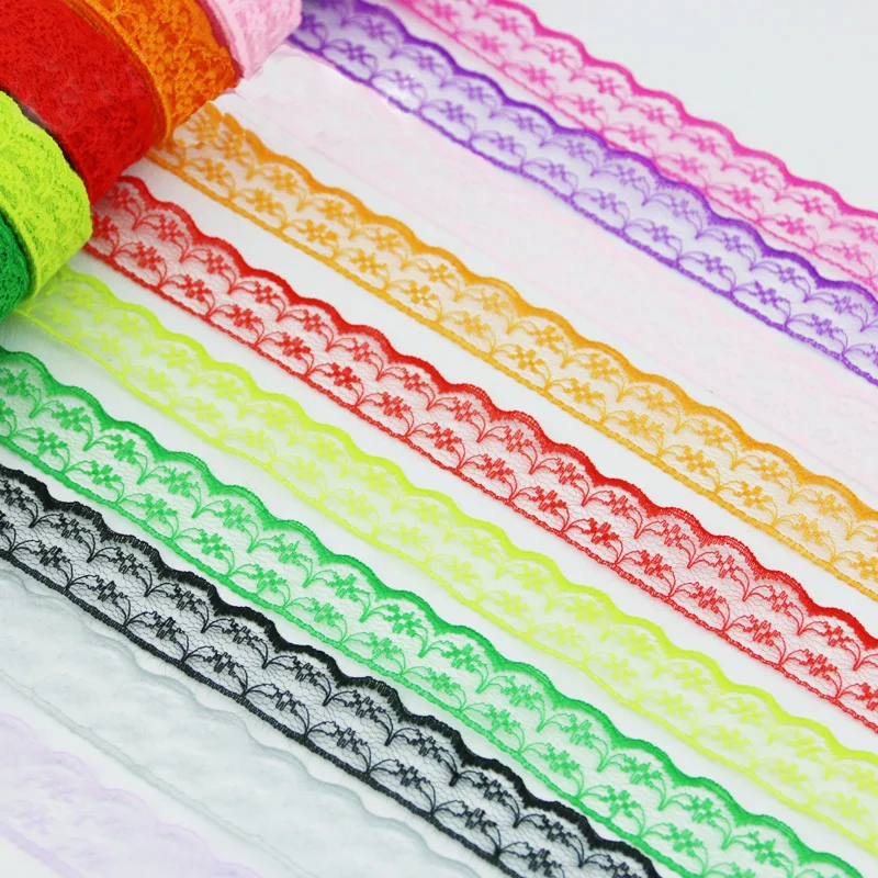 

(10 Yards/roll) 22mm White Lace Fabric Webbing Decoration Lovely Gift Packing Cotton Material Handmade DIY Lace