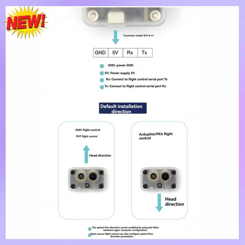 T24C Micoair MTF-01P capteur de débit optique et Lidar pour drones UAV Module de positionnement intérieur Module de Navigation Micolink-MTF-01P