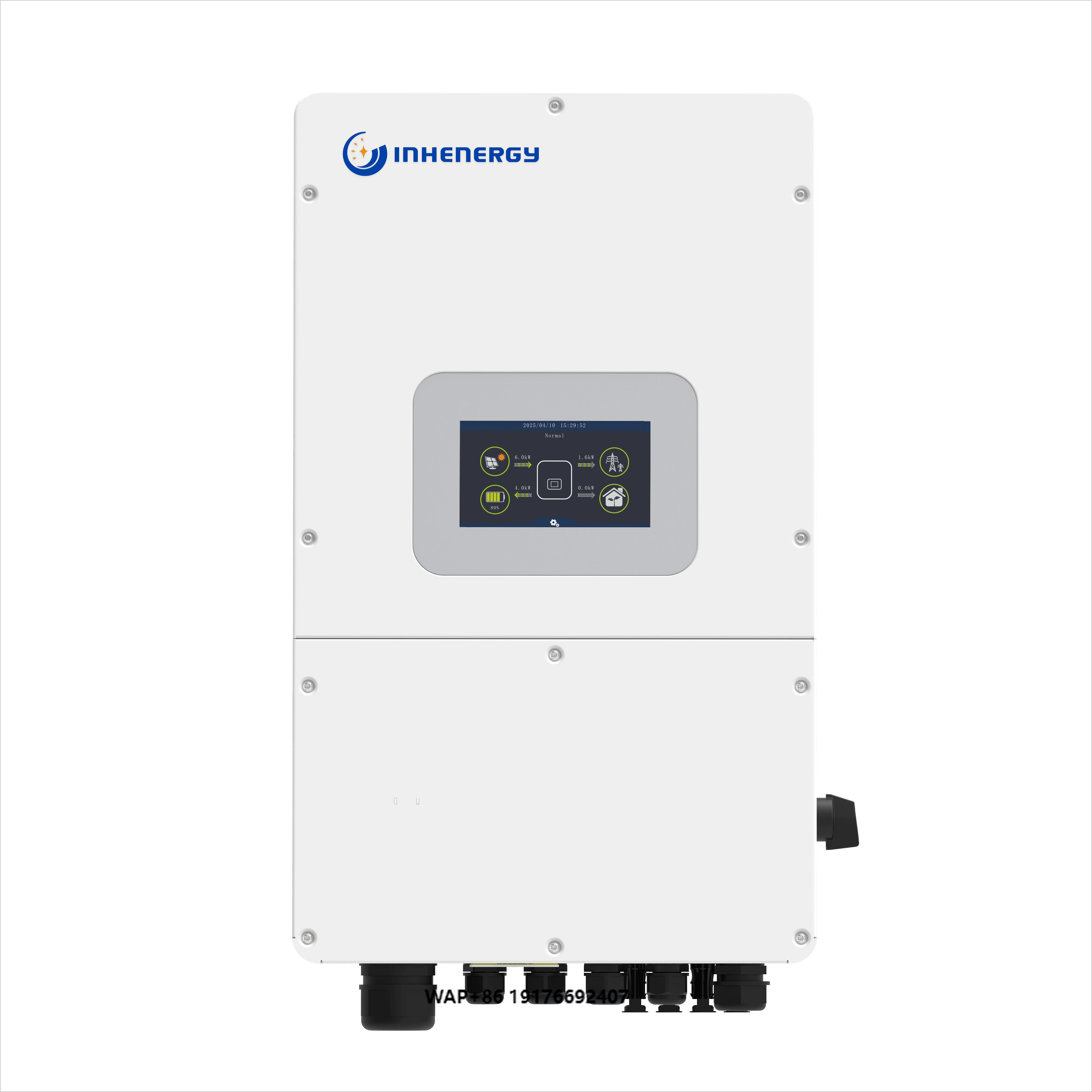 Premium 8KW Three-Phase Hybrid Solar Inverter On-Grid Off-Grid Energy Storage High Voltage IP66 99.9% Efficiency HI-8K-TH CEI021