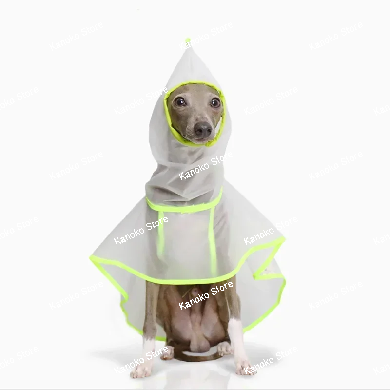 Transparent Light Pet Raincoat Small Dog Clothes Whippit Italian Greyhound Clothes Dogs Accessories  Ropa De Perro