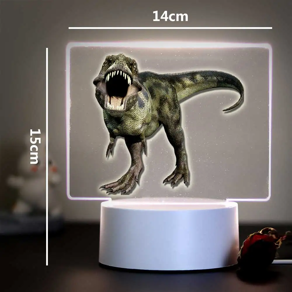 1 pc hot Tyrannosaurus rex 3D Led Night Lamp Usb Decoration Children'S Gift