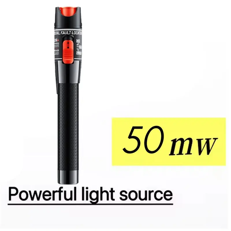 AA08-Visual Fault Locator 50MW 80-100KM VFL Fiber Optic Tester Kit- Includes Single Mode 9/125Um FC Male To LC Female Adapter