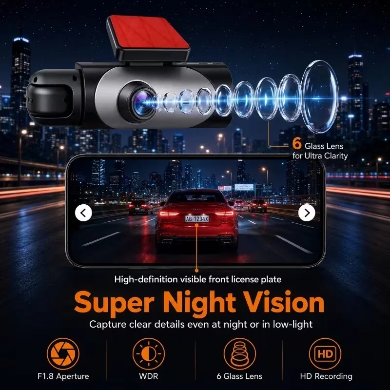 2/3-канальный HD видеорегистра – обзор и цена Panoramic Dash Cam 360