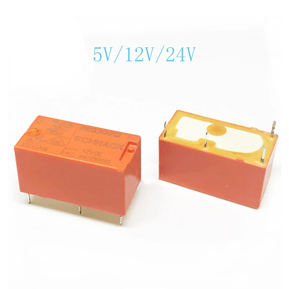 2PCS/LOT   100%Original New  Relay  RE030005 5VDC   RE030012 12VDC   RE030024  24VDC   6A/250VAC