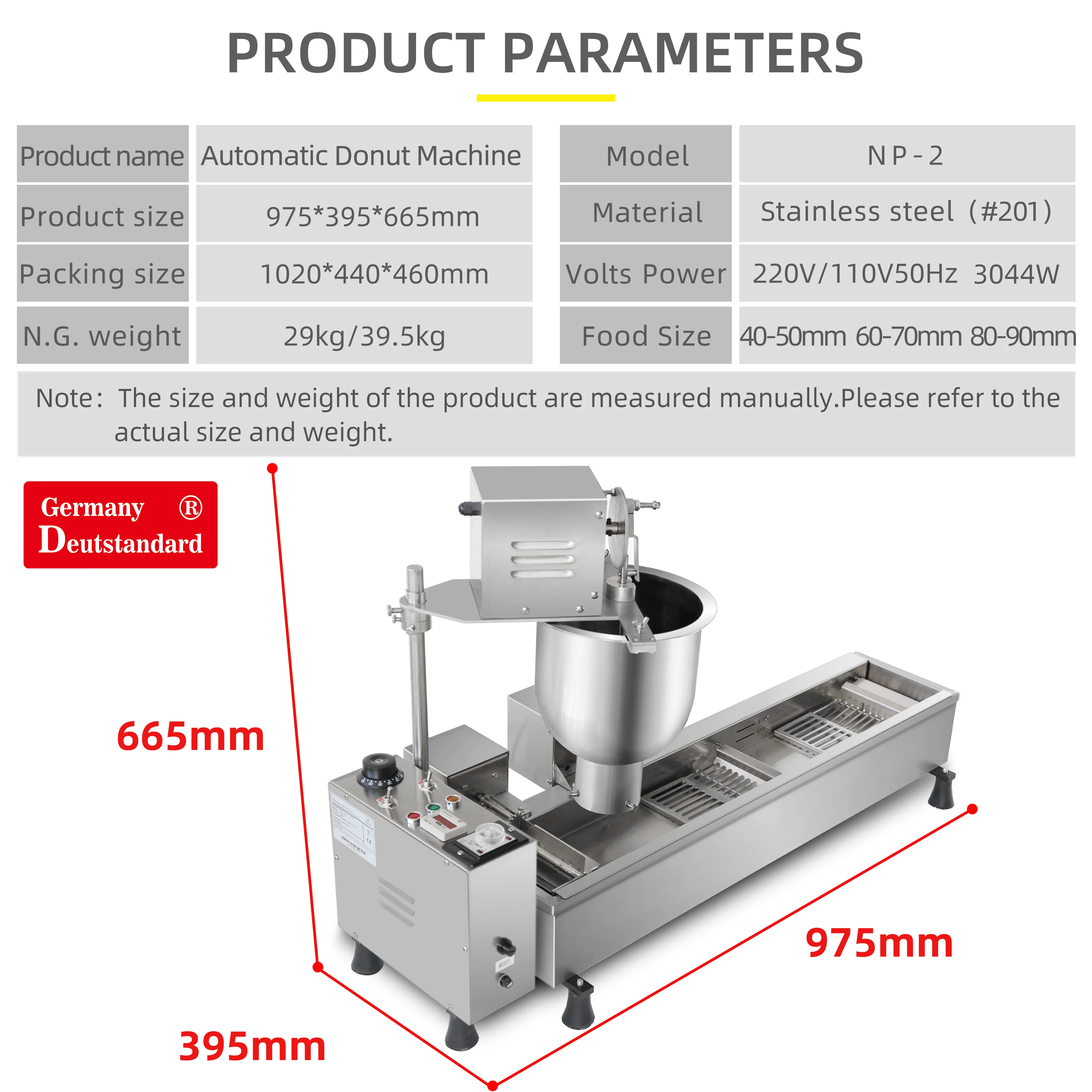 Automatic Commercial Electric Donut Machine With Deep Fryer Doughnut Making Machine