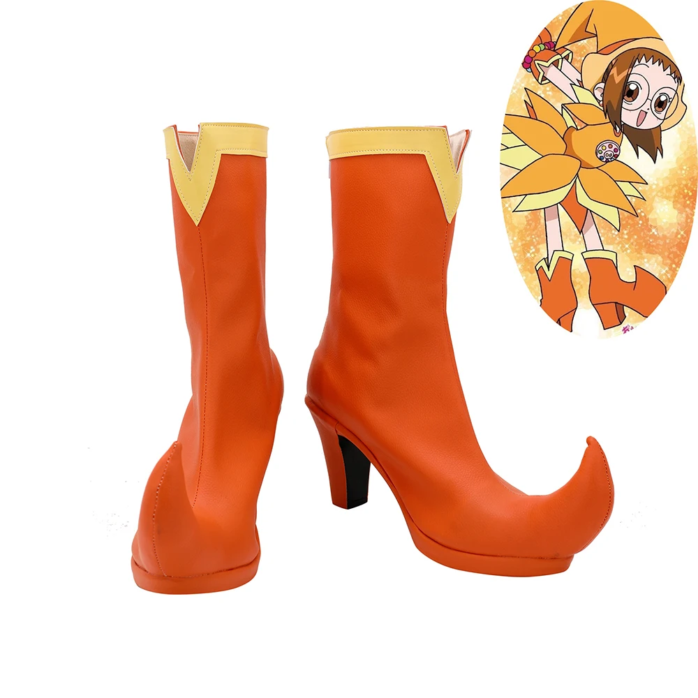 Ojamajo Doremi Fujiwara Hazuki Shoes Cosplay Women Boots Ver 1