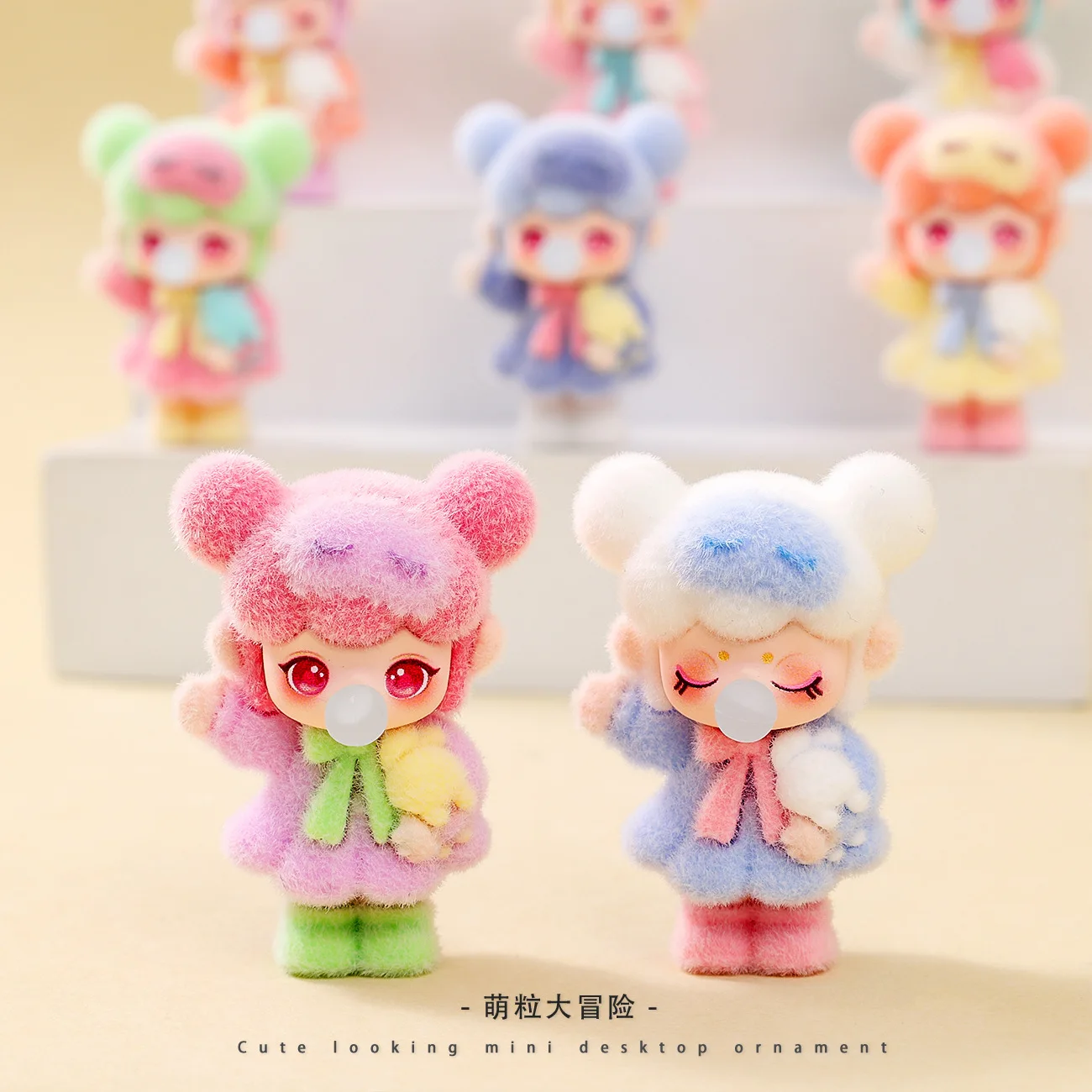 

9pcs/Set Chinese Girl Figure Toy Blowing Bubbles Mini Figurine Desktop Decoration Model Ornaments Toys Girls Christmas Gifts