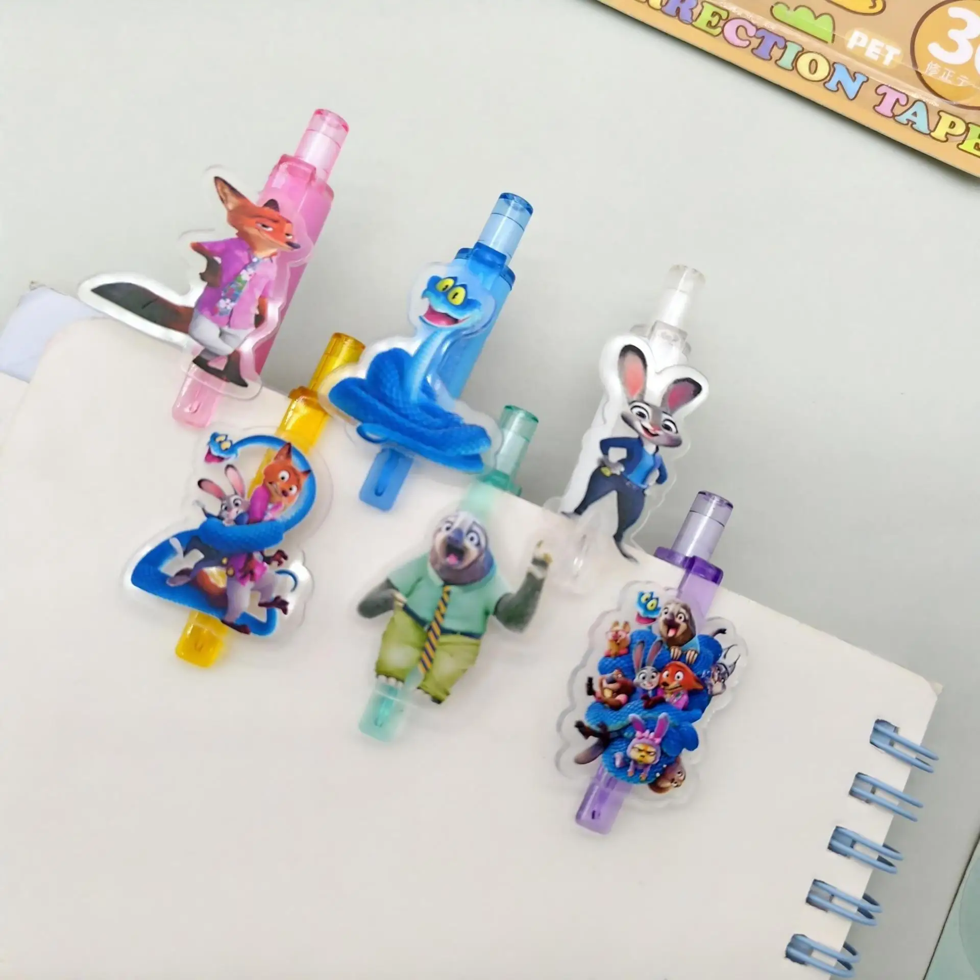 Zootopia c0.5mm canetas de gel kawaii papelaria dos desenhos animados anime periféricos derivados assinatura caneta escola material de escritório presentes de festa