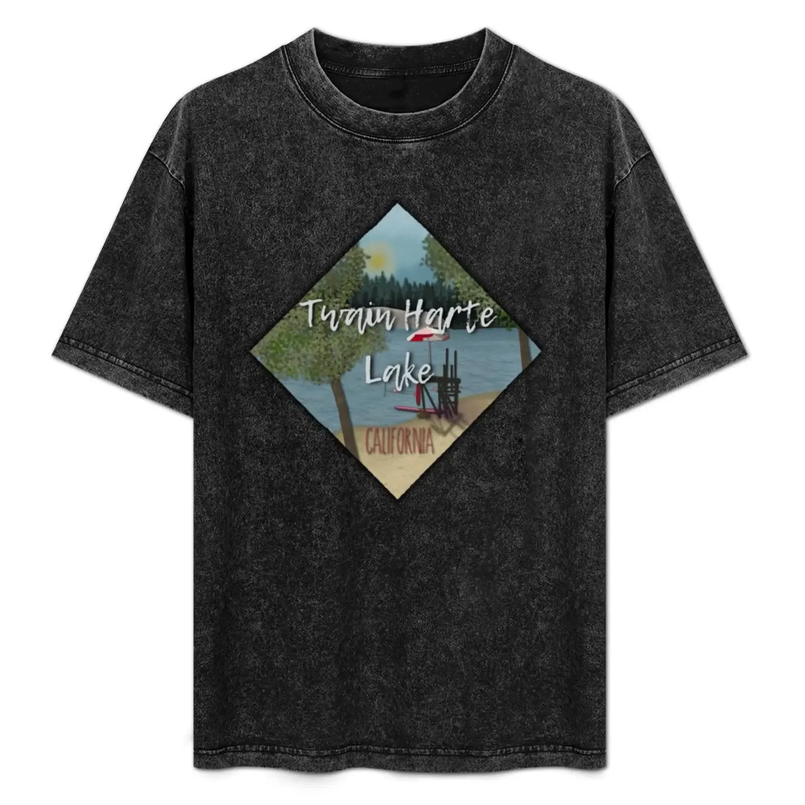 

Twain Harte Lake T-Shirt t shirts for man slim fit man t shirt designer men t shirt cotton 100% shirt custom print T-Shirt