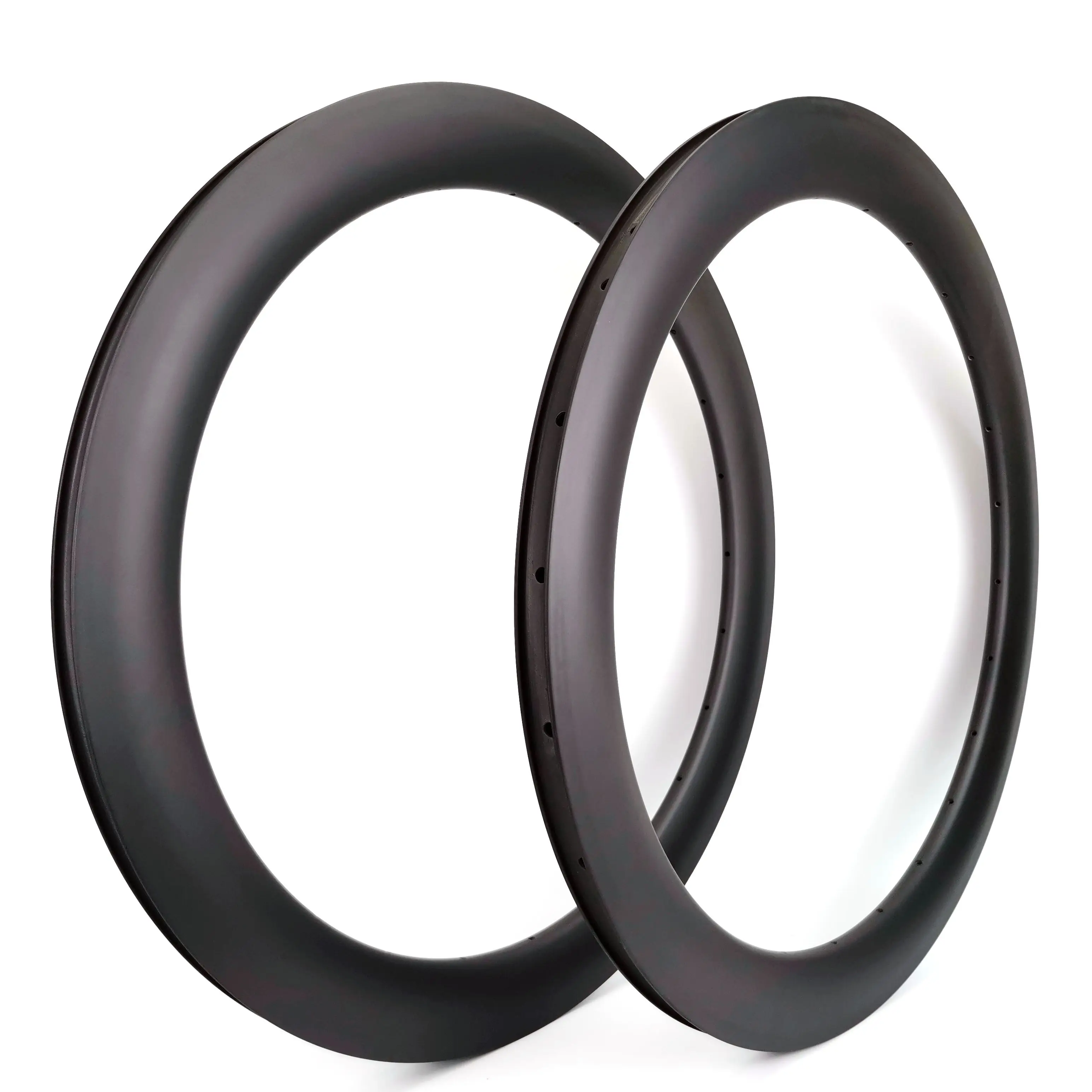 Carbon Single Rim for Road Bike, 700C, 38mm 50mm 60mm Depth, Road Disc Brake, Clincher, Tubeless, Tubular, UD Matte Finish