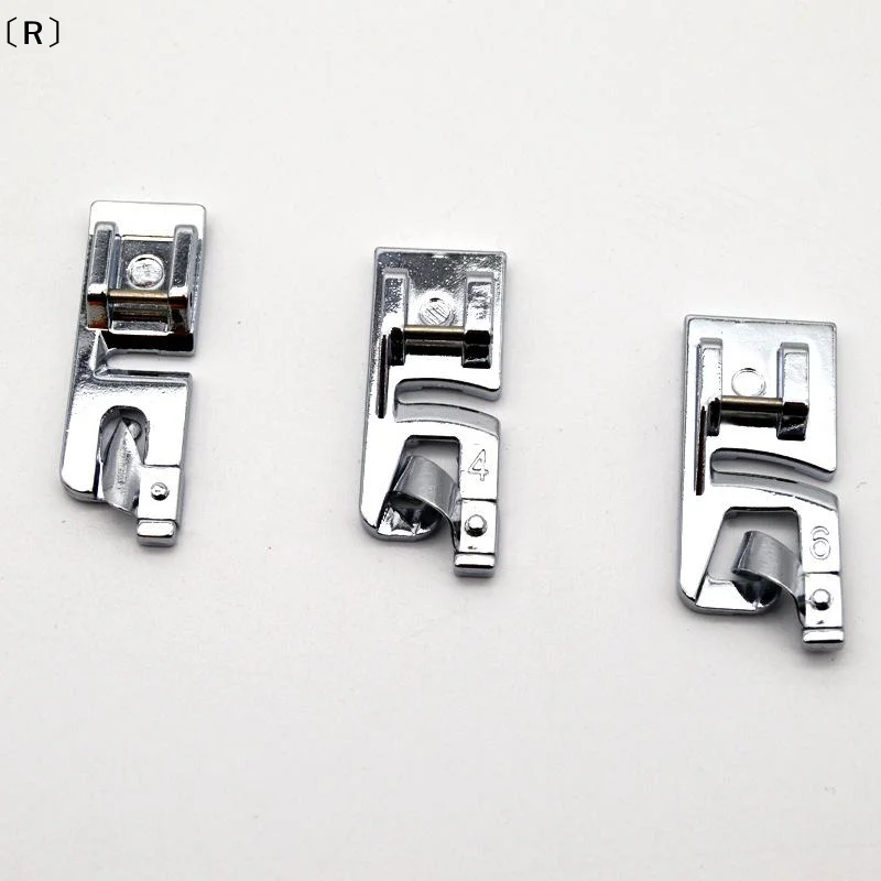 〔R〕3pcs 3mm, 4mm 6mm Narrow Rolled Hem Presser Foot Set For Sewing Machine Sewing Hemming Set Sewing Machines Accessories