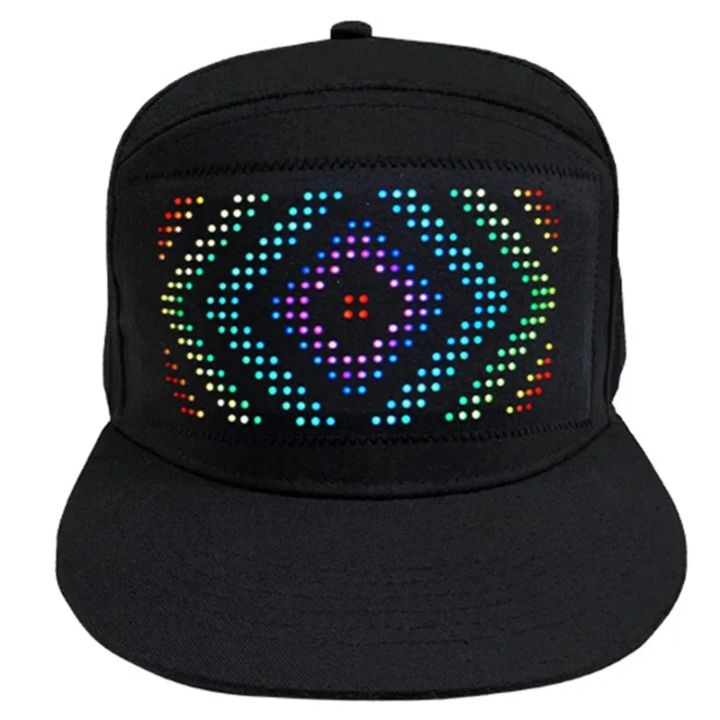 

Светодиодный полноцветный экран, шляпа, приложение, Bluetooth, реклама, надпись, шляпа, концертная поддержка, вечеринка, светящаяся шляпа