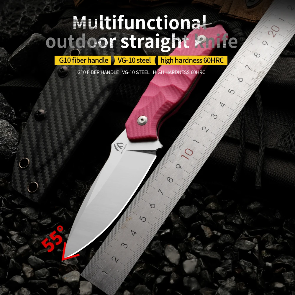 

Высококачественный стальной уличный нож с фиксированным лезвием, универсальный инструмент для выживания для различных диких срезов. Высокая твердость нержавеющей стали