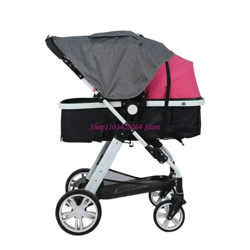 Waterproof Strollers Sun Shade For Infant During Park Visits And Shopping Trip Black/Gray