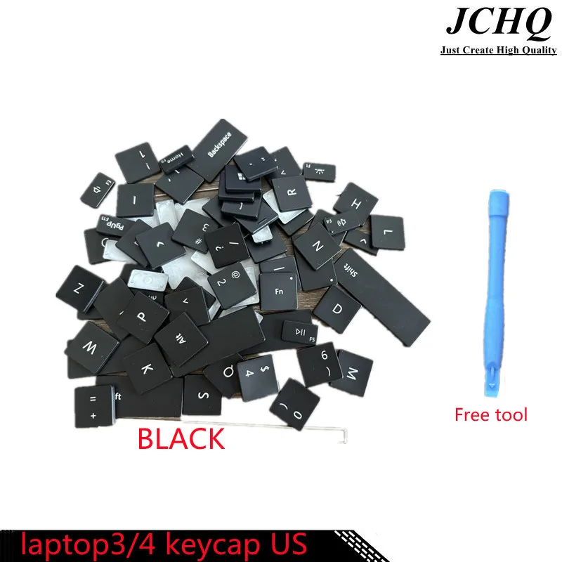 JCHQ Original Keycaps For Microsoft Surface Laptop 3 4 1867 1868 1872 1873 Black /Grey Replacement Kercap  Us