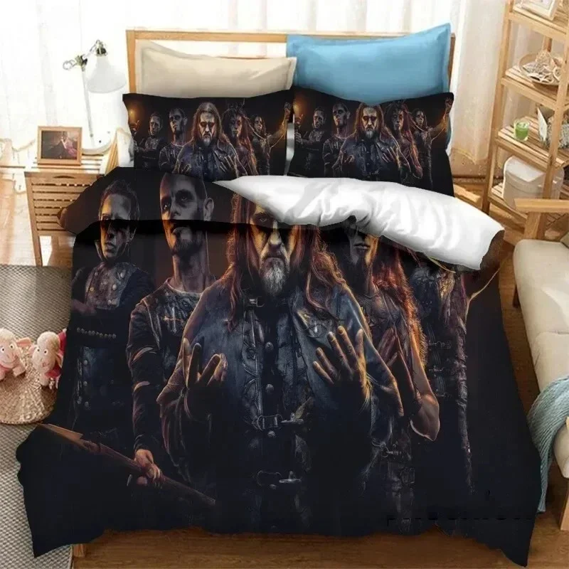 3D Powerwolf Bedding Set Printed With Pillowcase Bed Duvet Cover Soft Single Double Queen Super King Size Adult Kids Bedclothes