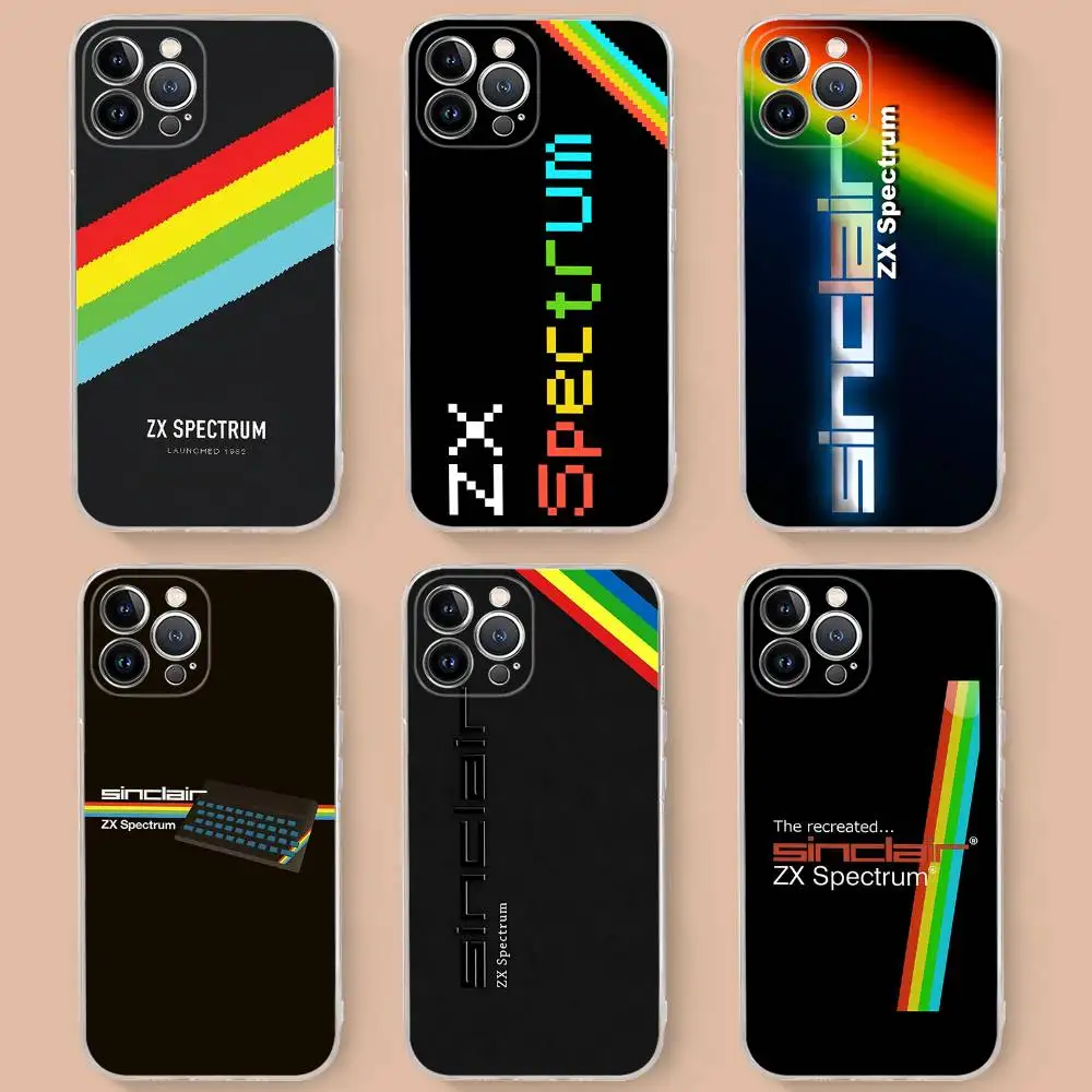 

Retro S-Sinclair Zx Spectrum For iPhone 17 16 15 14 13 12 11 Pro max Plus Phone Case High end Silicone