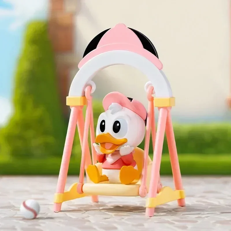 POP MART 디즈니 스윙 시리즈 블라인드 박스 게스 백 데스크탑 장식 귀여운 모델 선물 소녀 장난감 애니메이션