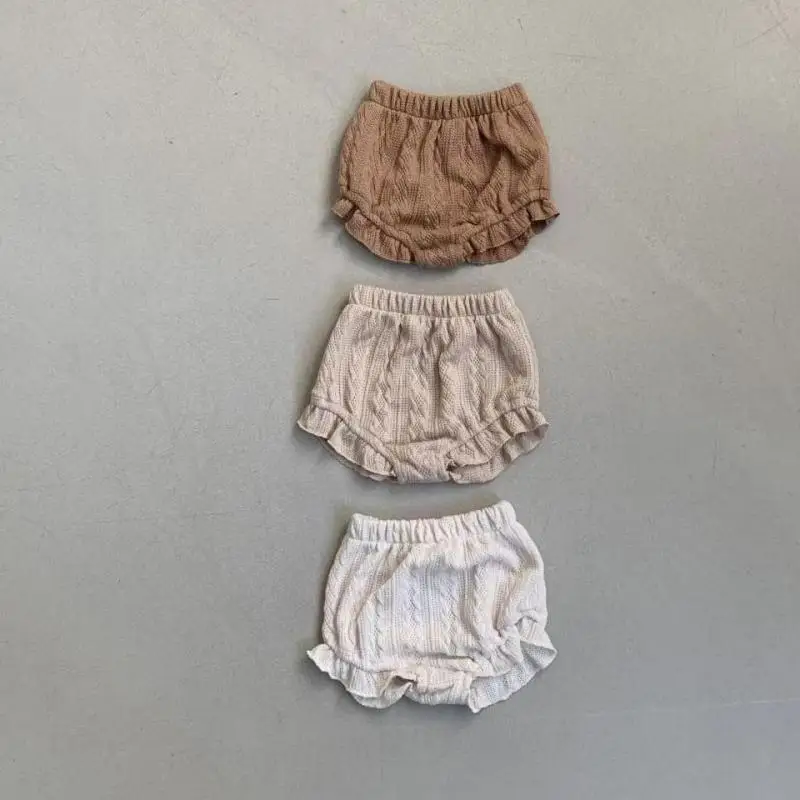 

Spring & Autumn Knitted Shorts Soft Comfortable Pod Shorts Toddler Girls Twist Striped Knitwear Short Pants Newborn Baby Shorts