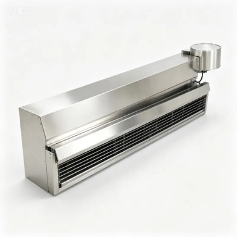 High-power and high-efficiency stainless steel air curtain, industrial air curtain for cold storage