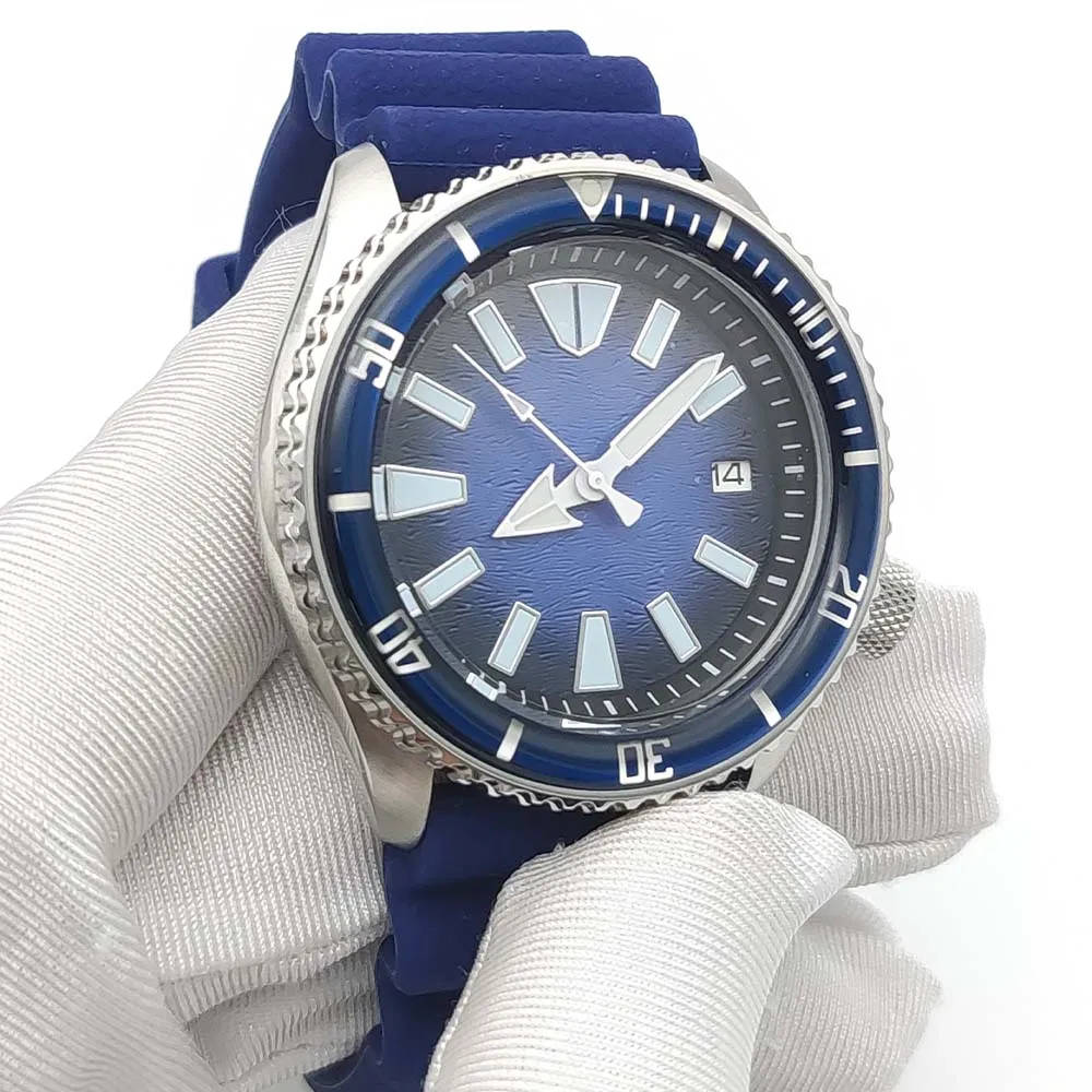 New Casual Business Automatic Mechanical Sapphire NH35 Watch Men\'s Luminous Waterproof Clock Dark Blue Watch