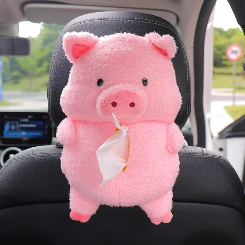 Caja de pañuelos Kawaii para el hogar, muñeco de peluche para el hogar, servilleta de oveja, soporte de papel, accesorios de caja de papel portátil