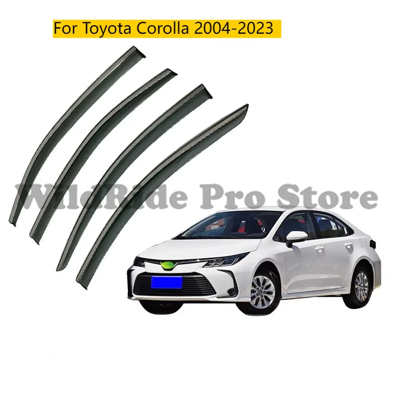 

Car Accessories for Toyota Corolla 2004-2023 Weather Rain Guards Shields Injection Wind Deflectors Window Visor