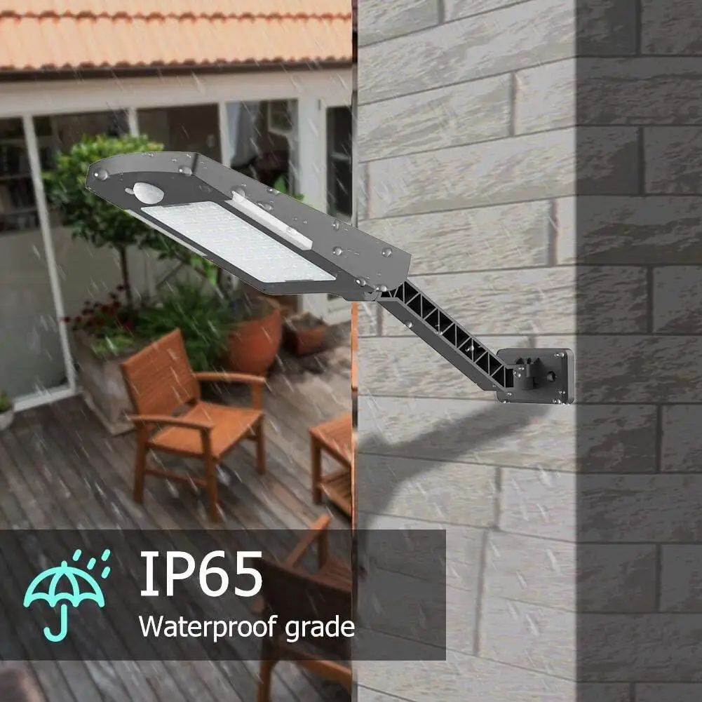 Solar licht Outdoor wasserdicht 48led Wand leuchte mit Sensor Bewegung Solar Straßen laterne 3 Modi Sicherheits wand für Gartenstraße