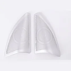 Car Head Treble Horn Speaker Cover Alloy Sticker Tweeter For Mercedes Benz GLE W166 Coupe C292 ML X166 GL Accessories