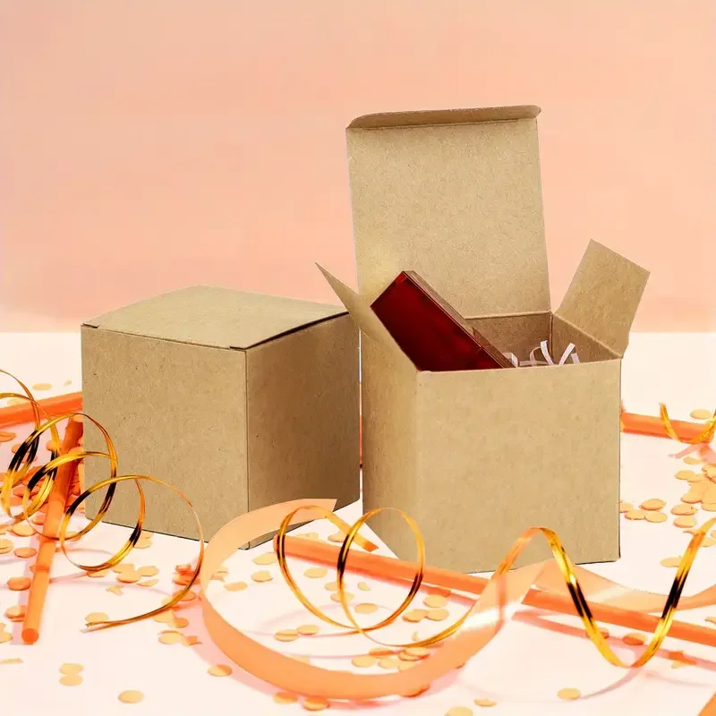 20 Stück einfarbige, quadratische Party-Geschenkboxen – perfekt für Kerzen, Kosmetik, digitale Schmuckprodukte, DIY, personalisierte Geschenkboxen