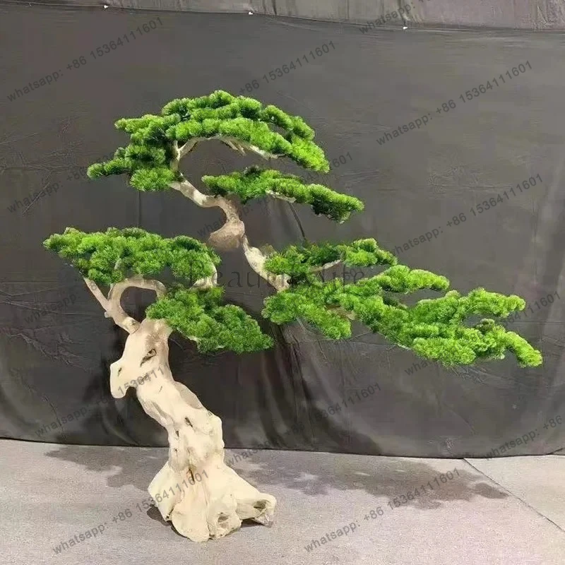 Benvenuto pino simulazione albero finto modello camera decorazione morbida centro commerciale hotel paesaggio decorazione grande