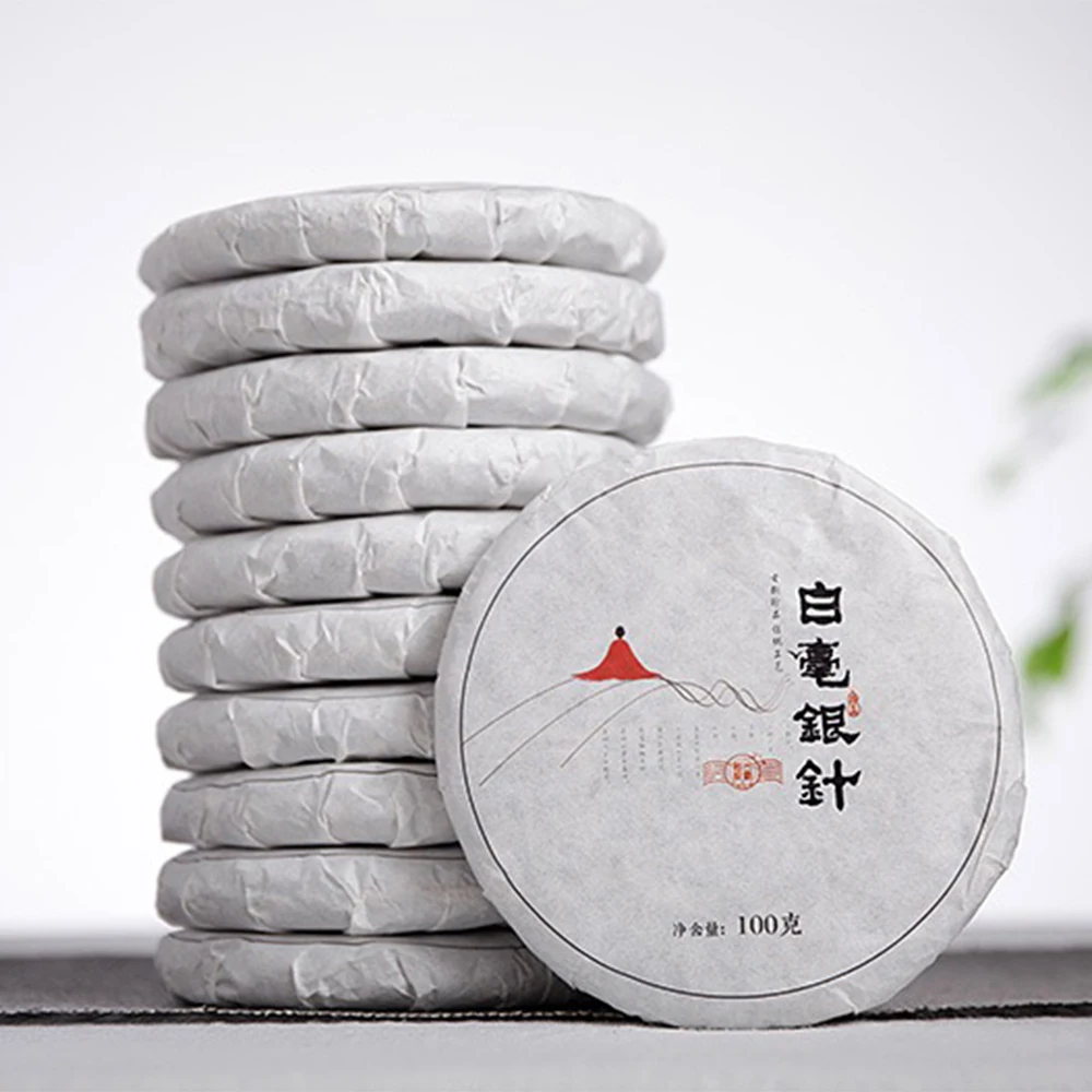 

Chinese Yunnan White tea cake Tee Original perfume leaves silver needle white tea Paper Packing Bag