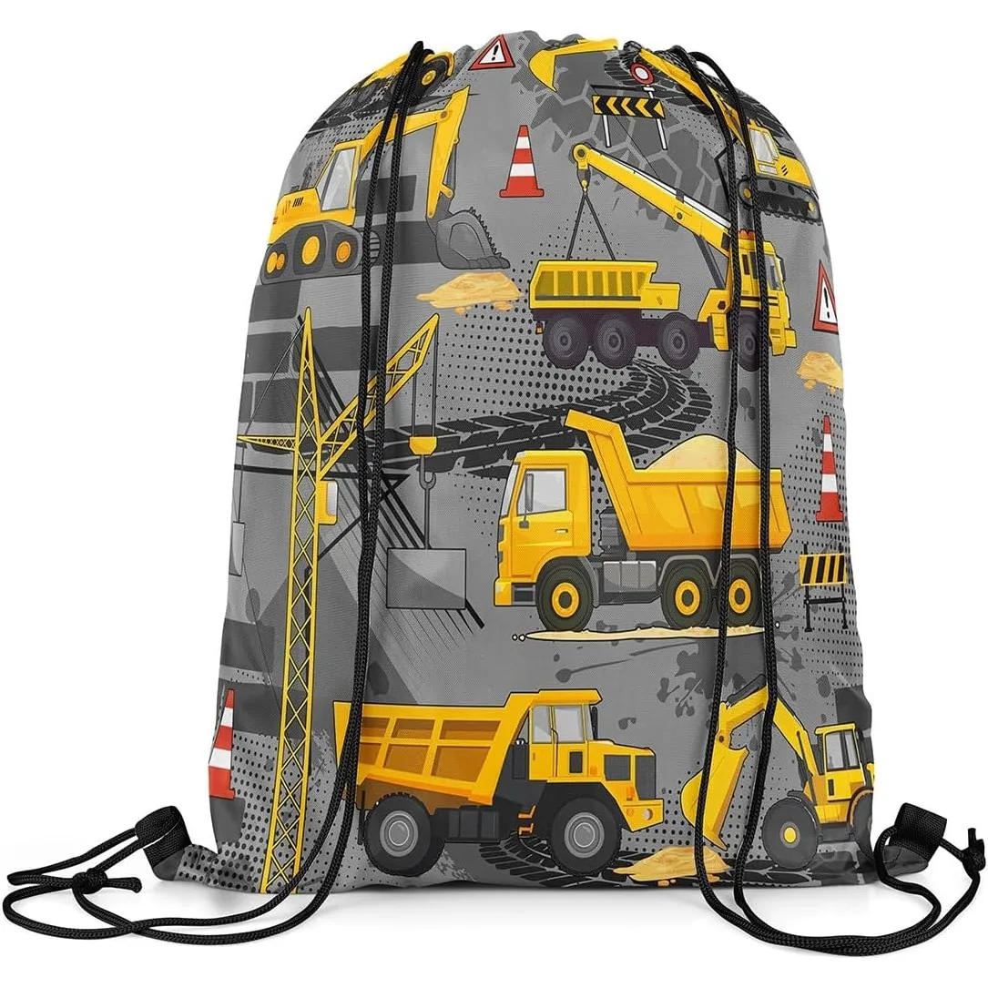 

Экскаватор Спортивный рюкзак на шнурке для строительной техники Рюкзак на шнурке Оборудование Грузовики Сумки на шнурке