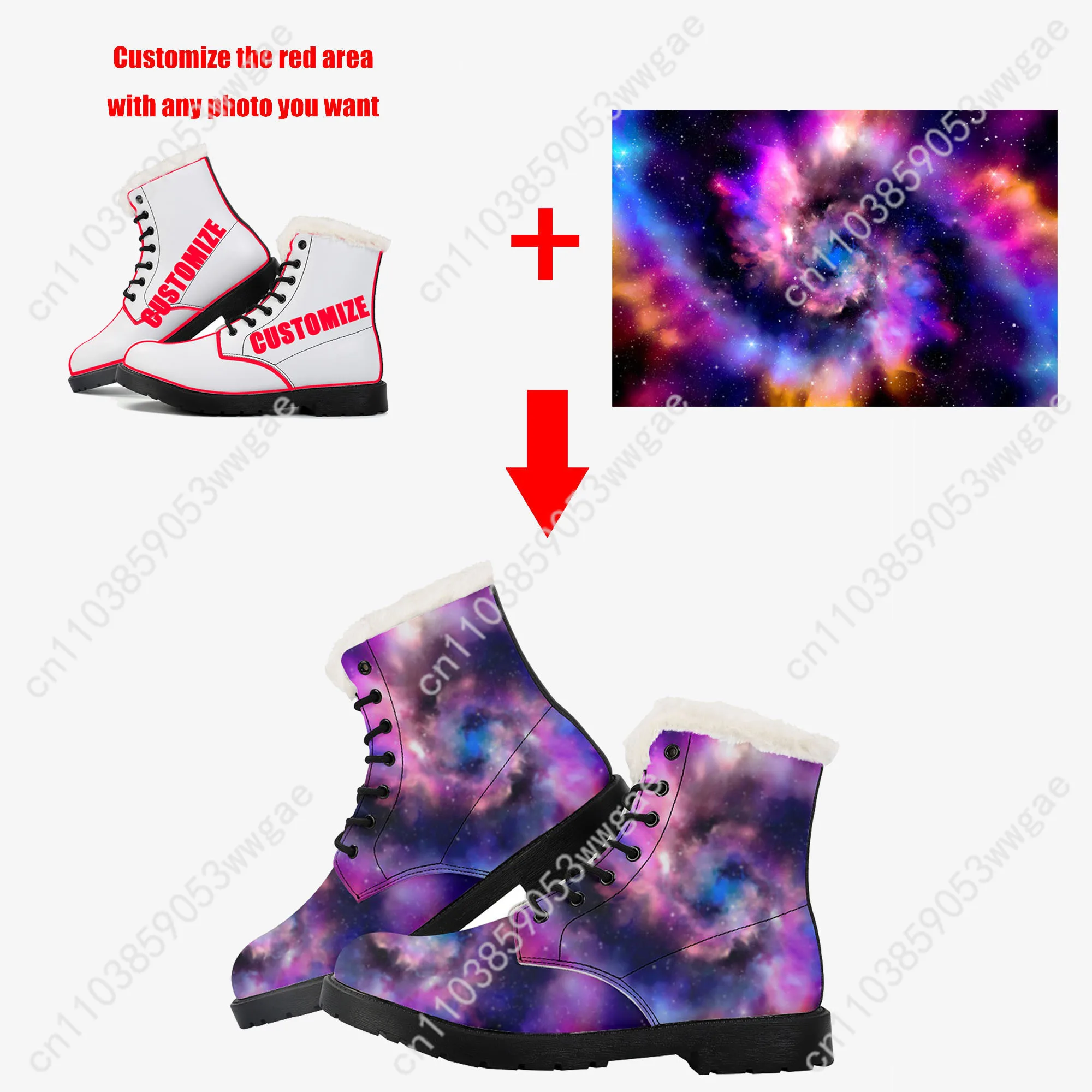Bleach Plush Boots Mens Womens Teenagers Casual Shoes Outdoor Keep Warm Leather Boot Couple High Quality Anime Tailor-made Shoe