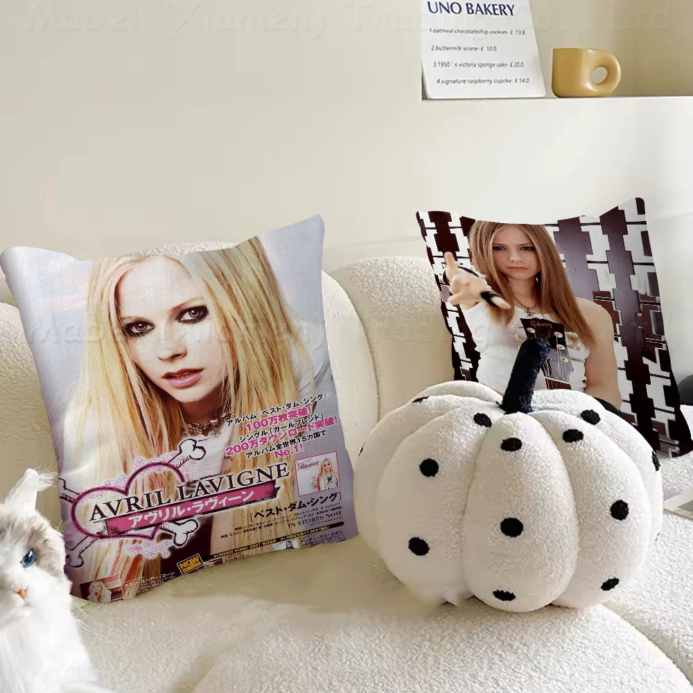 

Singer Avril Lavigne Personalized Pillow Cover Kids Bedroom Wild Party Decor Pillowcase Kid Birthday Shower Gift