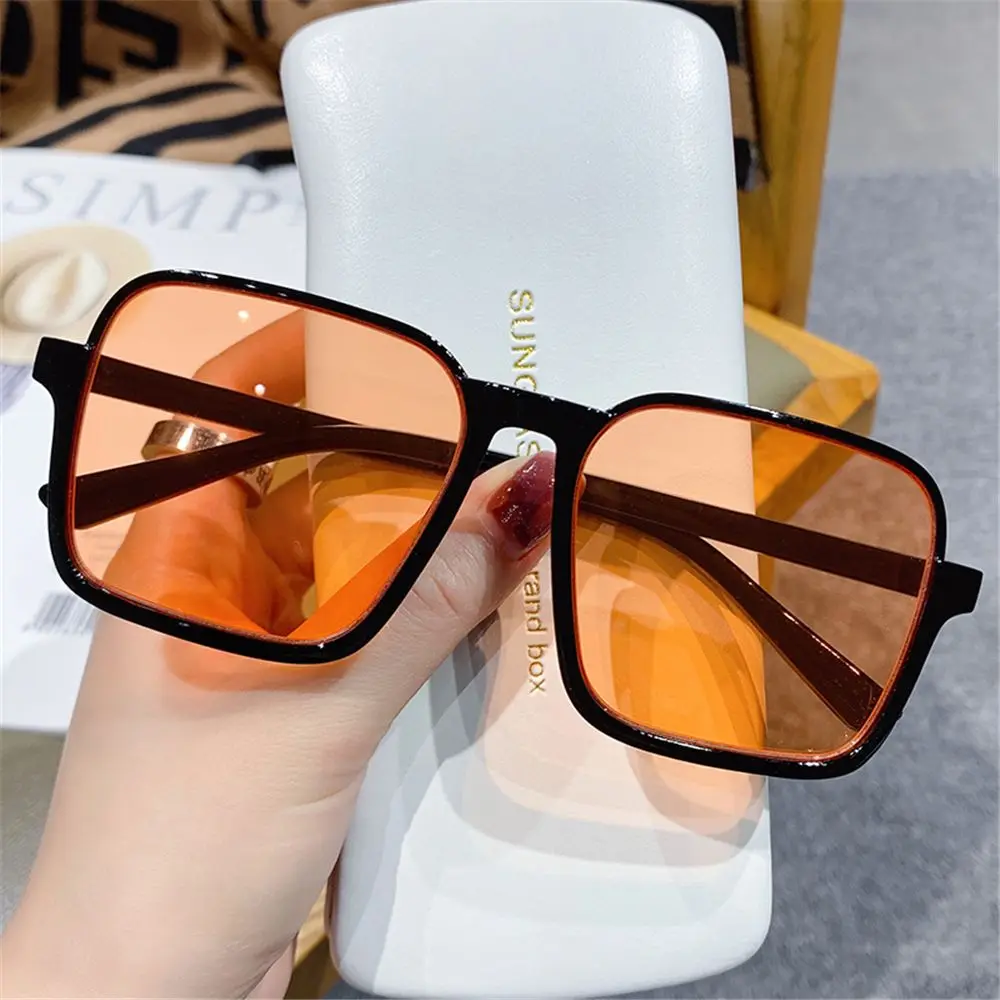 Retro Women Square Sunglasses Luxury Oversized Sunglasses Men Sun Glasses UV400 Shades Eyewear Vintage Classic Driver Goggle