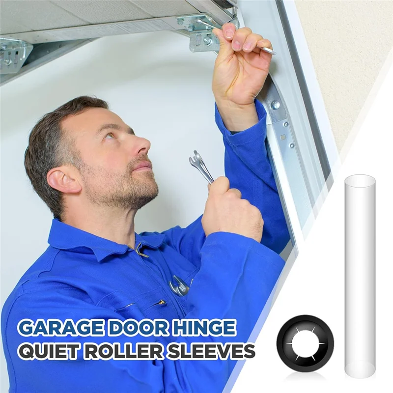 A67P-60 قطعة مفصل باب المرآب أكمام دوارة هادئة ، 11 مللي متر ID 80 مللي متر طول عمود دوار المكسرات تحمل جوانات للسيارات Rv المرآب #2