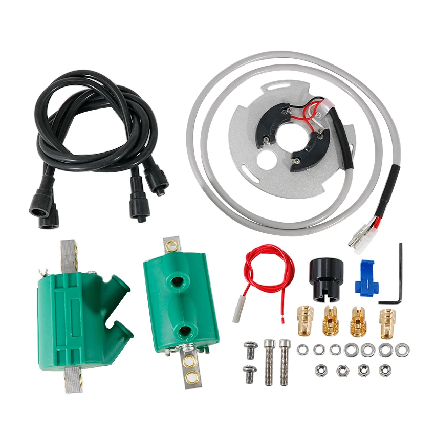 Fit for Kawasaki  KZ650 B1 B2 B3 B2A D1 D2 D1A SR CSR C1-C3 LTD KZ1000 B4 Motorcycle Dual Fire Ignition Coil Sensor Assembly Kit