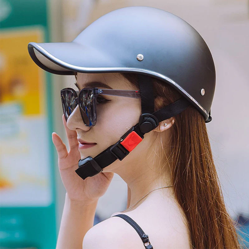 New Motorcycle Half Helmet Baseball Cap Universal Men Women Helmet Adult Electric Bicycle Helmets Bike Classic Scooter Helmets