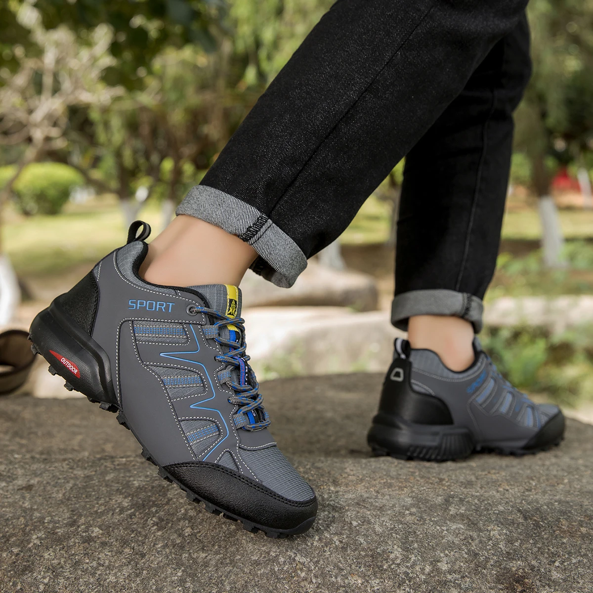Мужская уличная походная обувь, водонепроницаемая нескользящая вездеходная спортивная обувь, тактическая тренировочная обувь для походов и кемпинга, велосипедная обувь